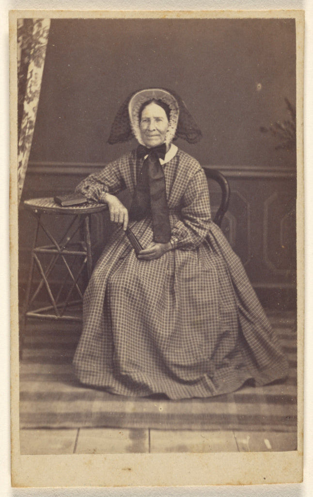 Lespinasse:[Unidentified elderly woman wearing a bonnet, sea, Poster Print Wall Art