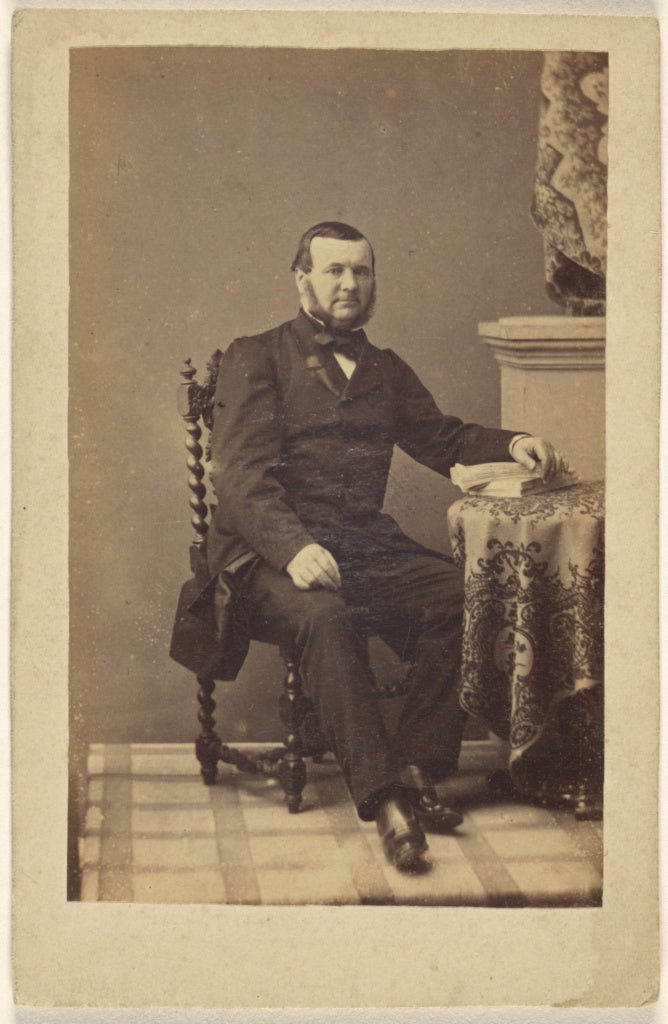 Attributed to Unknown maker, French:[Unidentified bearded ma, Poster Print Wall Art