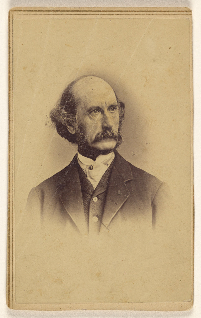 Mathew B. BradyStudio of:[Unidentified bald man with moustac, Poster Print Wall Art