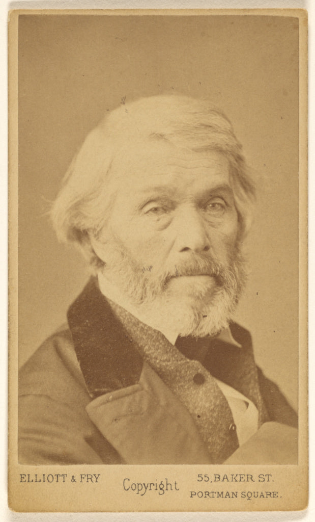 Elliott & Fry:Thomas Carlyle, Poster Print Wall Art