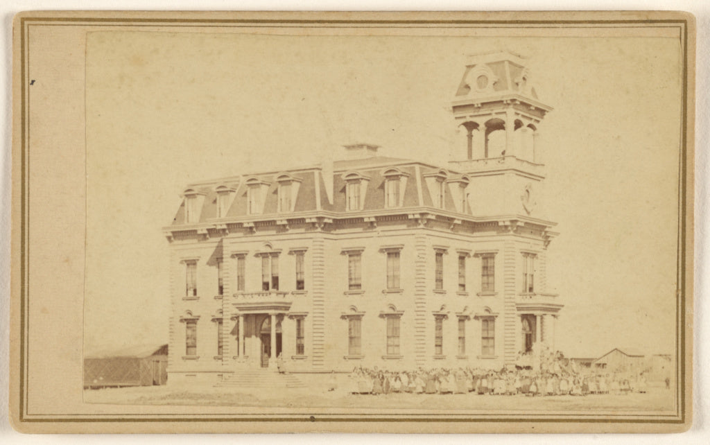James A. Clayton:[Unidentified building at San Jose, Califor, Poster Print Wall Art