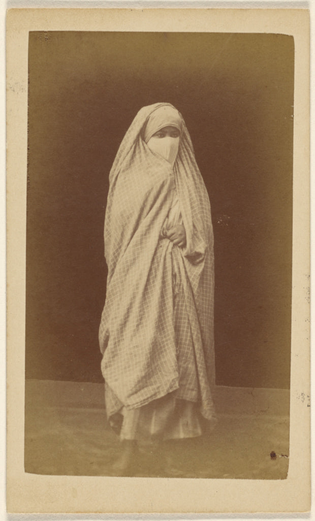 Claude-Joseph Portier:[Unidentified Algerian woman wearing a, Poster Print Wall Art