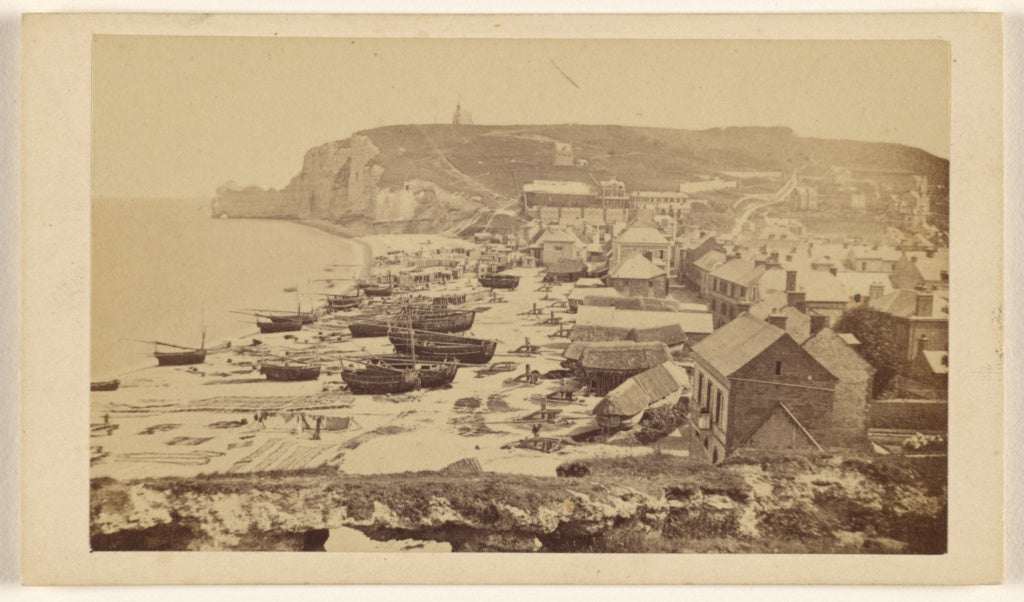 Davanne & Aléo:Souvenir d'Etretat Aout 1865, Michel., Poster Print Wall Art