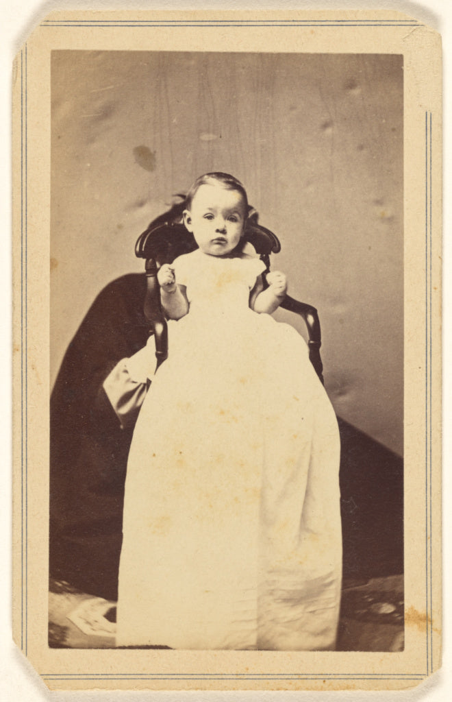 J.H. Grotecloss:[Unidentified baby wearing a long dressing g, Poster Print Wall Art