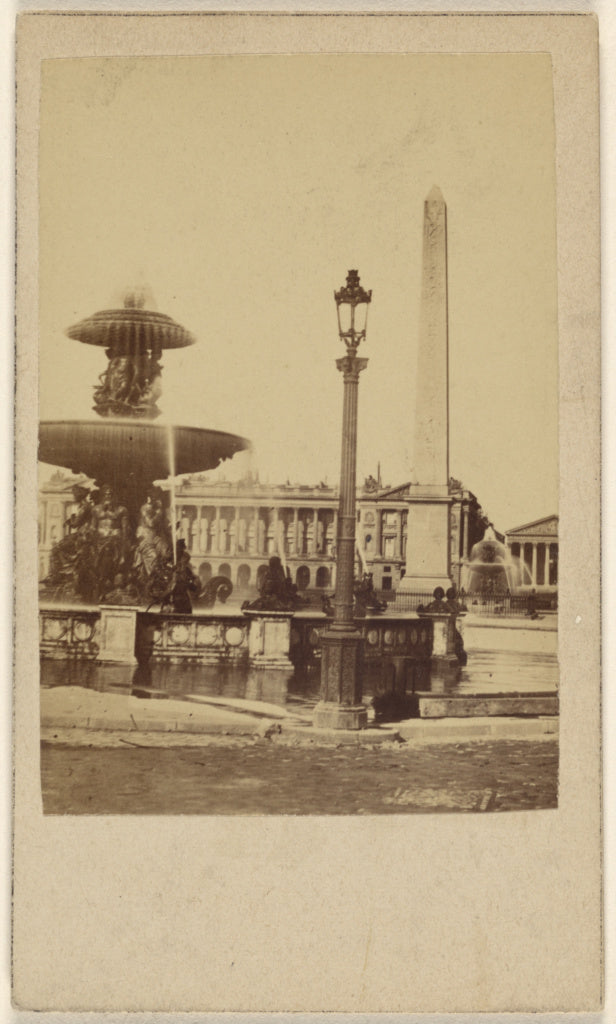 Unknown maker, French:Place de la Concorde., Poster Print Wall Art