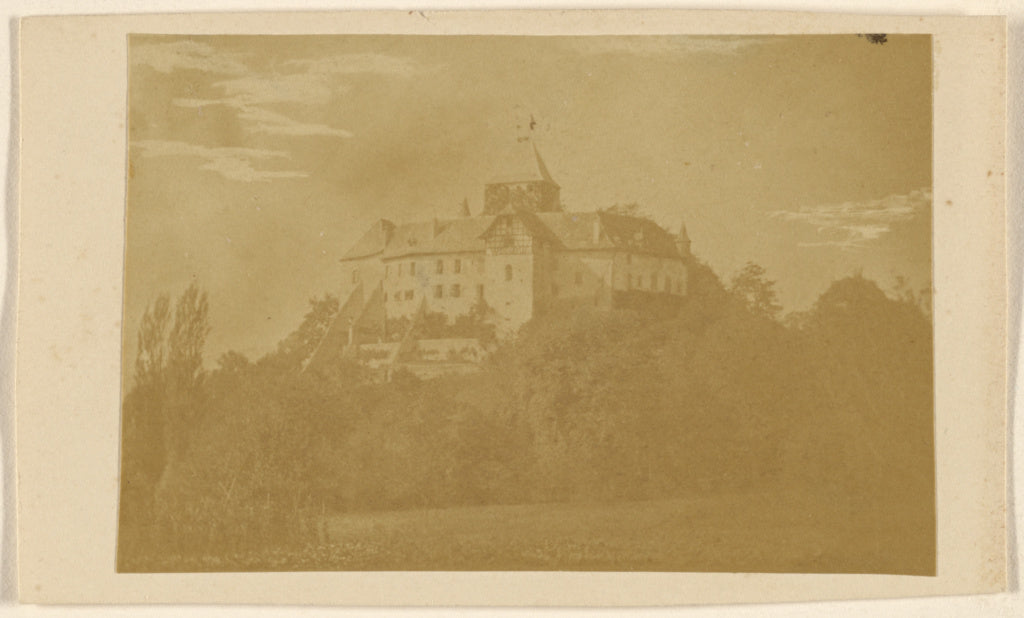 Attributed to Unknown maker, Swiss:[Unidentified castle, pos, Poster Print Wall Art