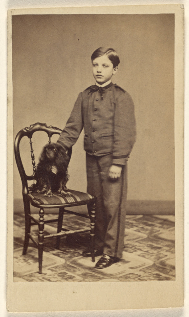 Augustus Morand:[Unidentified little boy standing, with a li, Poster Print Wall Art