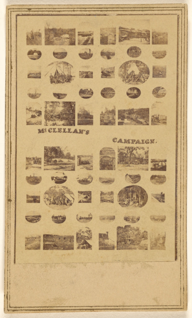 Alexander Gardner:[Copy of a photo collage of "McClellan's C, Poster Print Wall Art