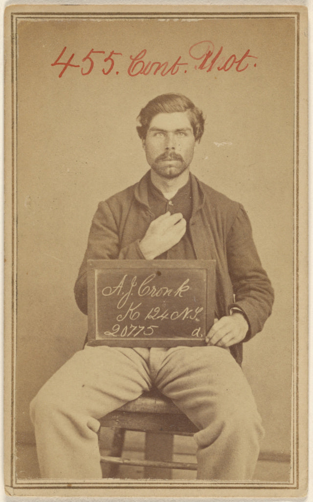 Unknown maker, American:[A.J. Cronk K 124 N.Y. 20775 A., Civ,16x12"(A3)Poster