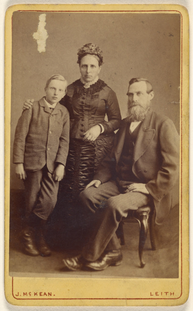 John McKean:[Portrait of an unidentified family: mother and , Poster Print Wall Art