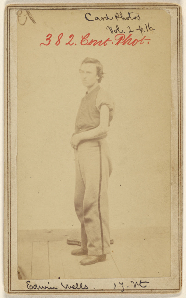 Unknown maker, American:Edwin Wells, 17. Vt. [Civil War vict,16x12"(A3)Poster
