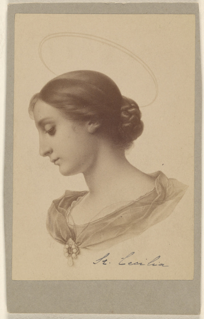Unknown:St. Cecilia, Poster Print Wall Art