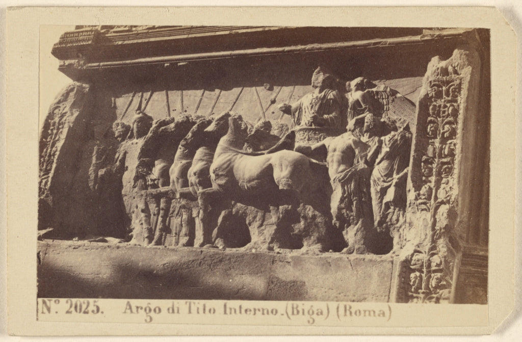 Sommer & Behles:Argo di Tito Interno. (Biga) (Roma), Poster Print Wall Art