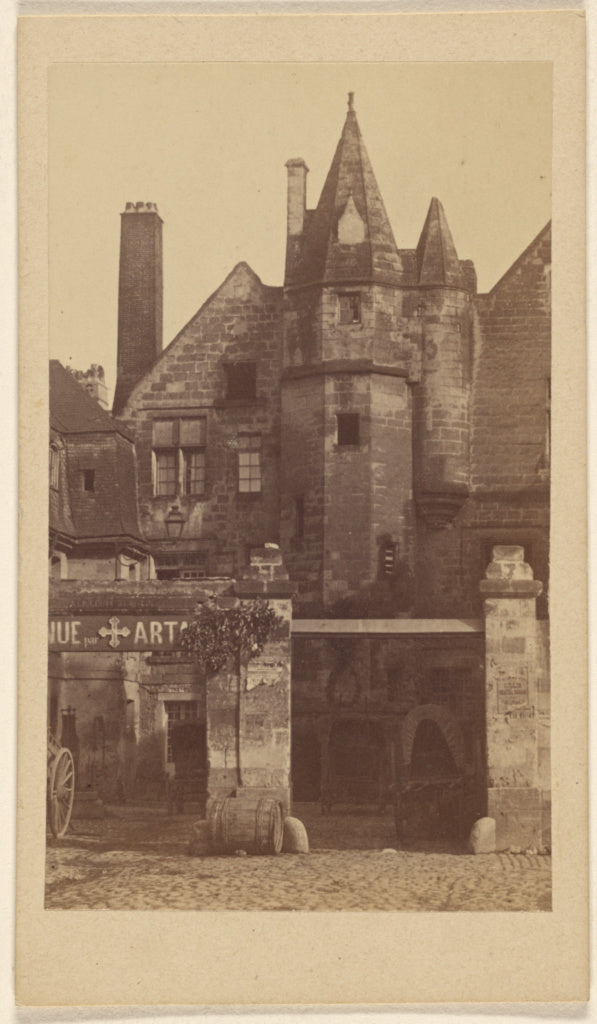 Unknown maker, French:Hotel de la Croix Blanches, Tours., Poster Print Wall Art