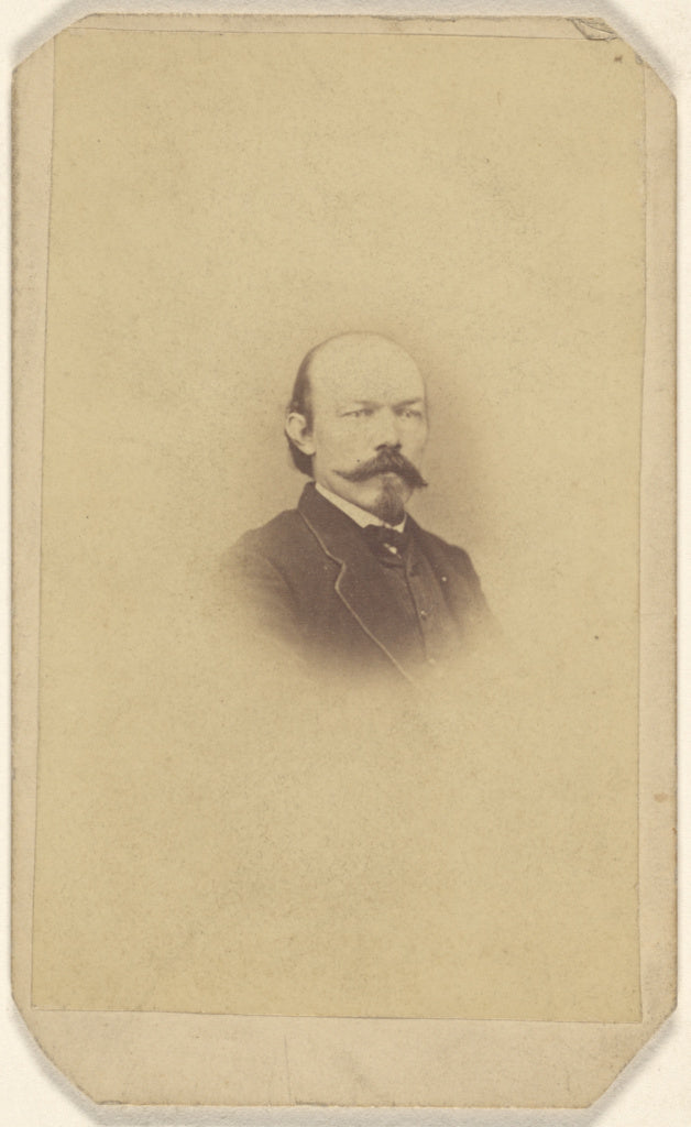 Unknown:[Unidentified man with handlebar moustache and goate, Poster Print Wall Art