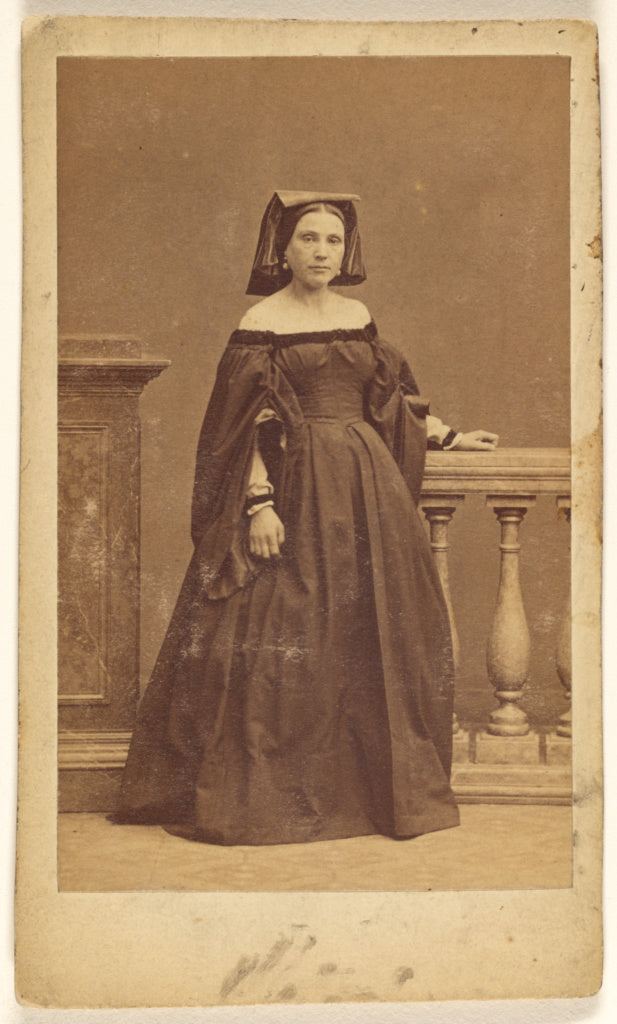 Disdéri & Cie.:[Unidentified female opera singer wearing a , Poster Print Wall Art