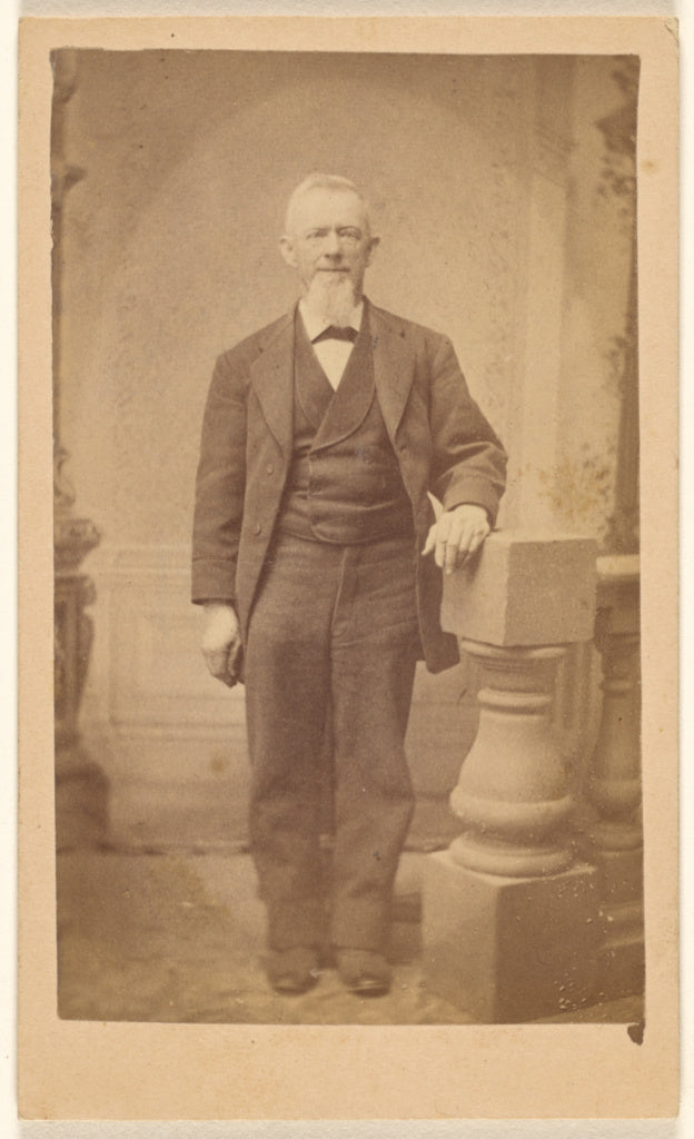 D.A. Frommeyer:[Unidentified elderly man with long white goa, Poster Print Wall Art