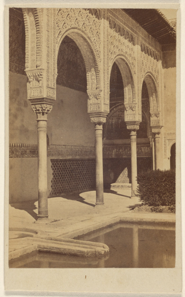 Unknown:[Detail of columns, with part of the reflecting pool, Poster Print Wall Art