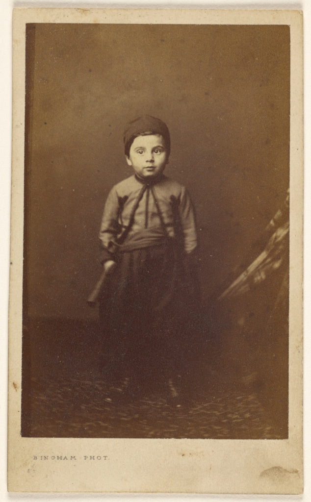 Robert Jefferson Bingham:[Unidentified little boy in native , Poster Print Wall Art