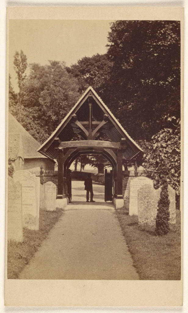 Brown & Wheeler:Lich Gate, Whippingham., Poster Print Wall Art
