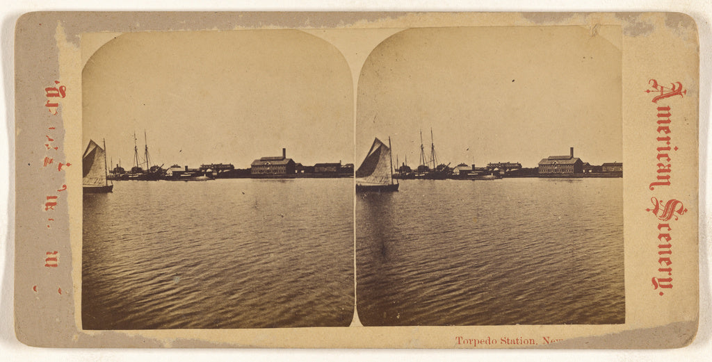 Unknown maker, American:Torpedo Station, New York City., Poster Print Wall Art