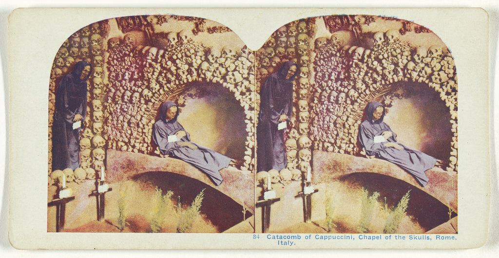 Unknown:Catacomb of Cappuccini, Chapel of the Skulls, Rome, , Poster Print Wall Art