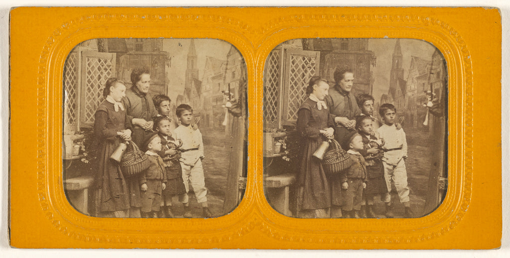 Unknown:[Group family portrait: elderly woman, older daughte, Poster Print Wall Art