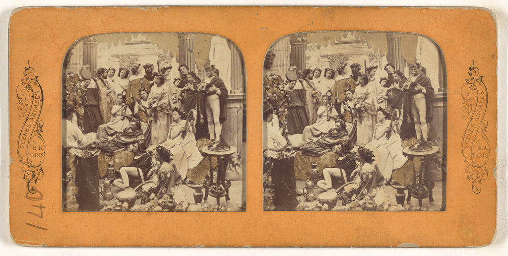 Adolphe BlockAttributed to:Scenes Animees [large group of pe, Poster Print Wall Art