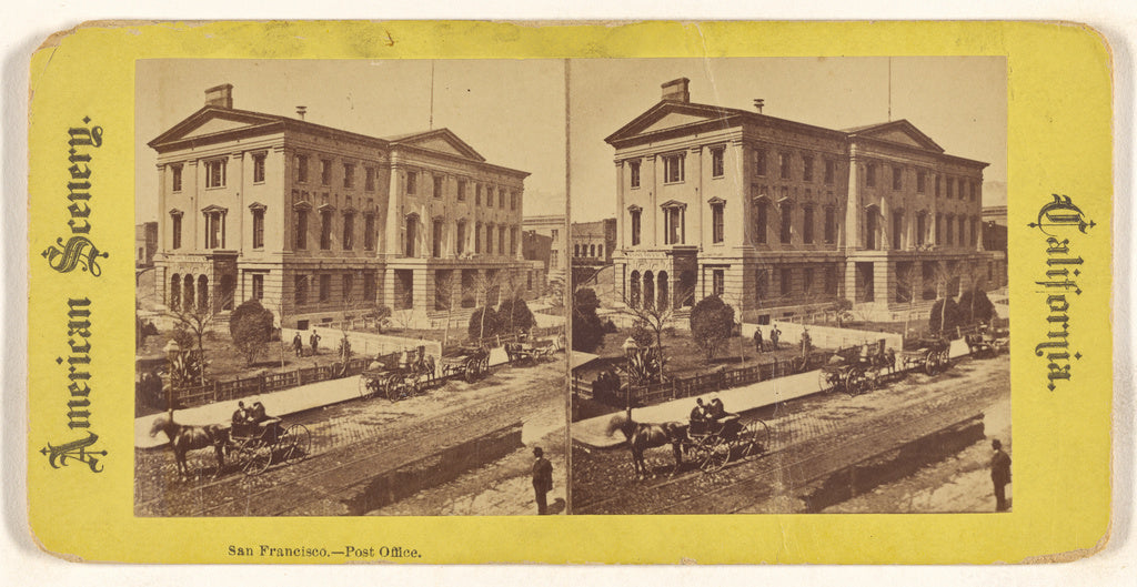 Unknown maker, American:San Francisco. - Post office., Poster Print Wall Art