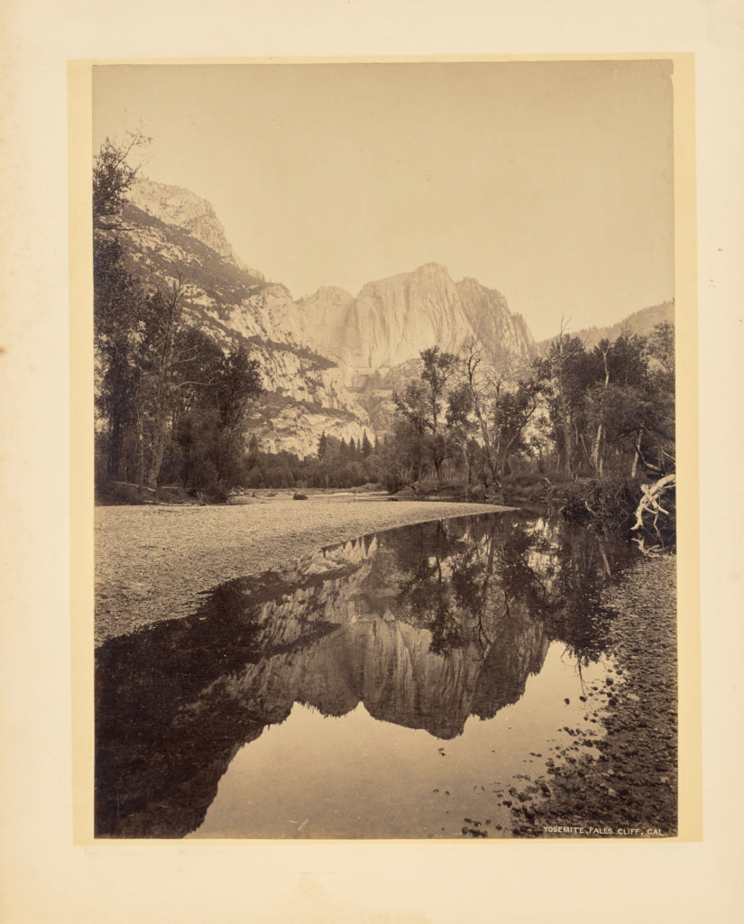 John K. Hillers:Yosemite Falls, Cliff, California, Poster Print Wall Art