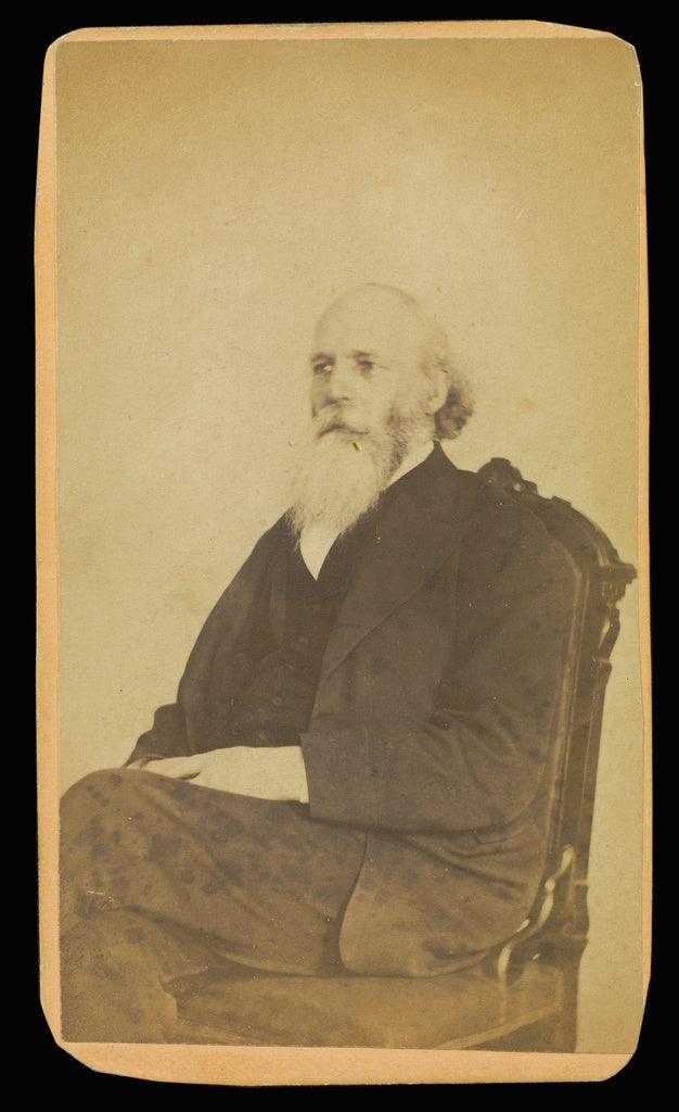 William H. Mumler:[Unidentified balding man with a long whit, Poster Print Wall Art