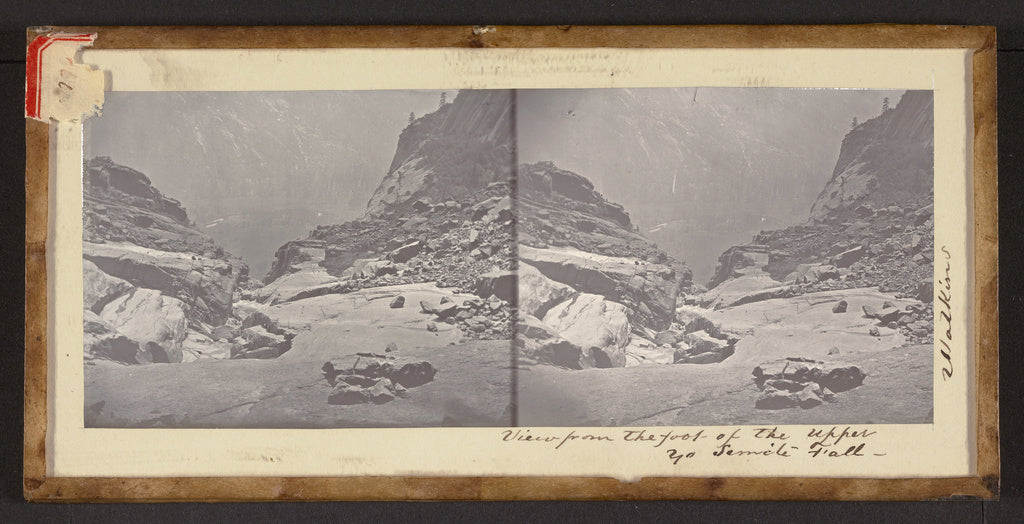 Carleton Watkins:"View from the foot of the Upper Yo Semite , Poster Print Wall Art