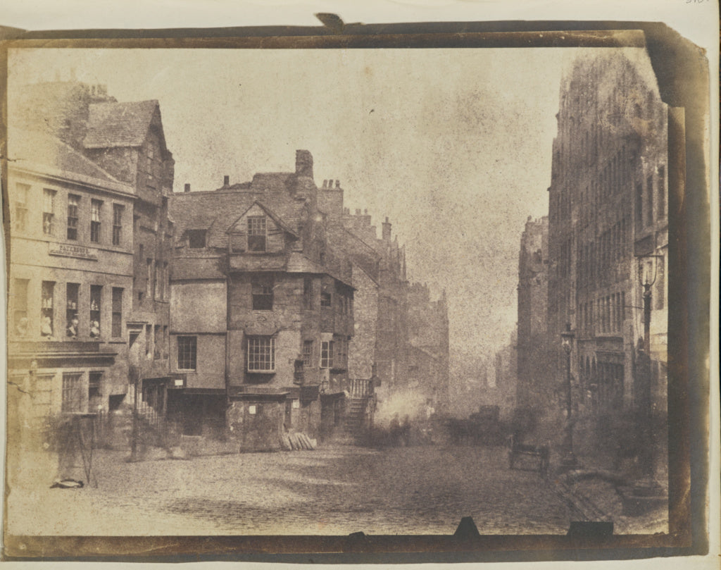 Hill & Adamson:[The High Street, Edinburgh, with John Knox's, Poster Print Wall Art