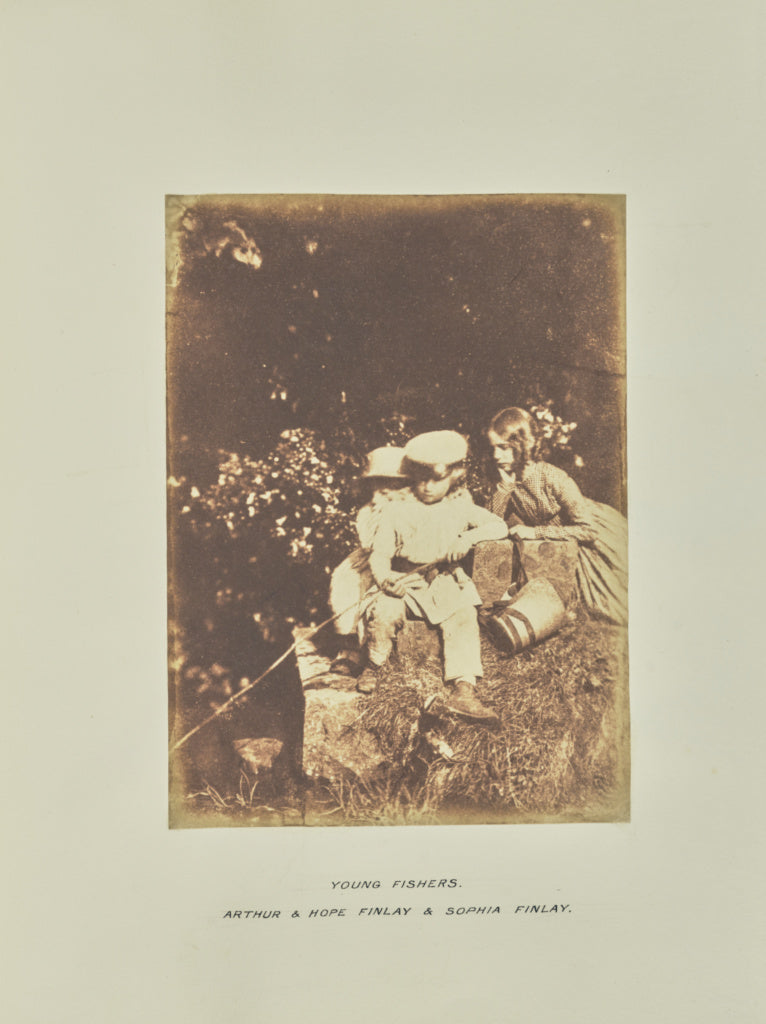 Hill & Adamson:Arthur, John Hope and Sophia Finlay, Poster Print Wall Art