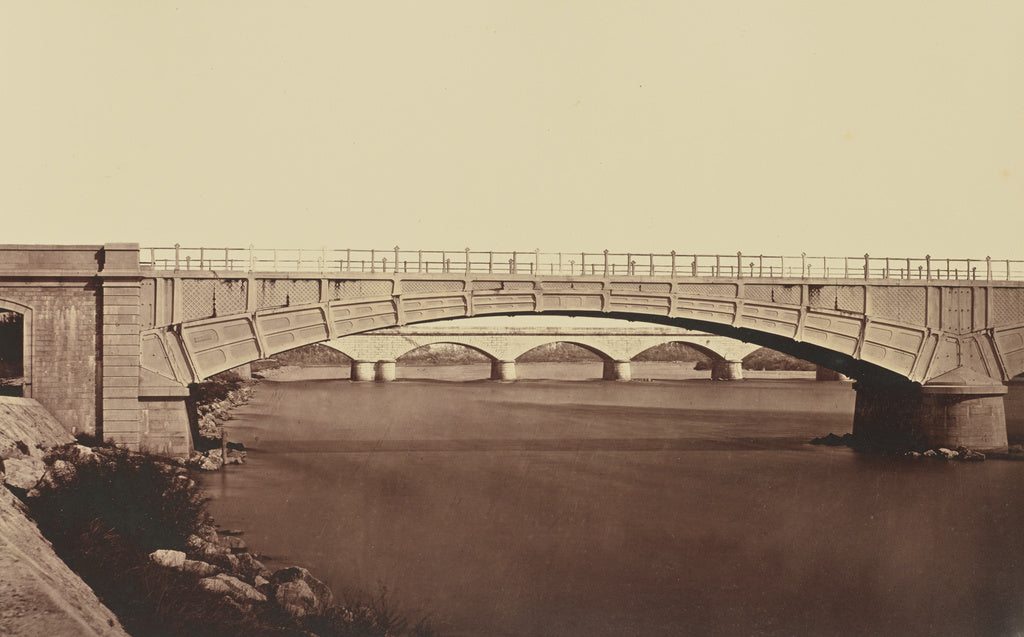 edouard Baldus:Viaduc de l'Iser, Poster Print Wall Art