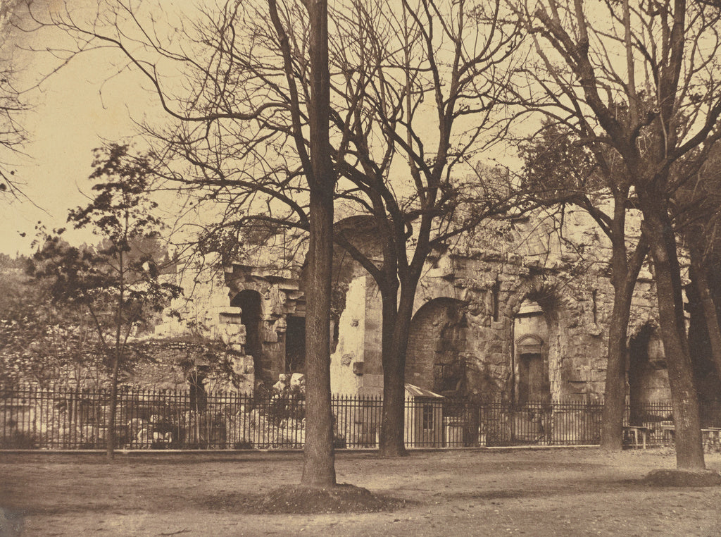 edouard Baldus:Nimes. Temple de Diane., Poster Print Wall Art