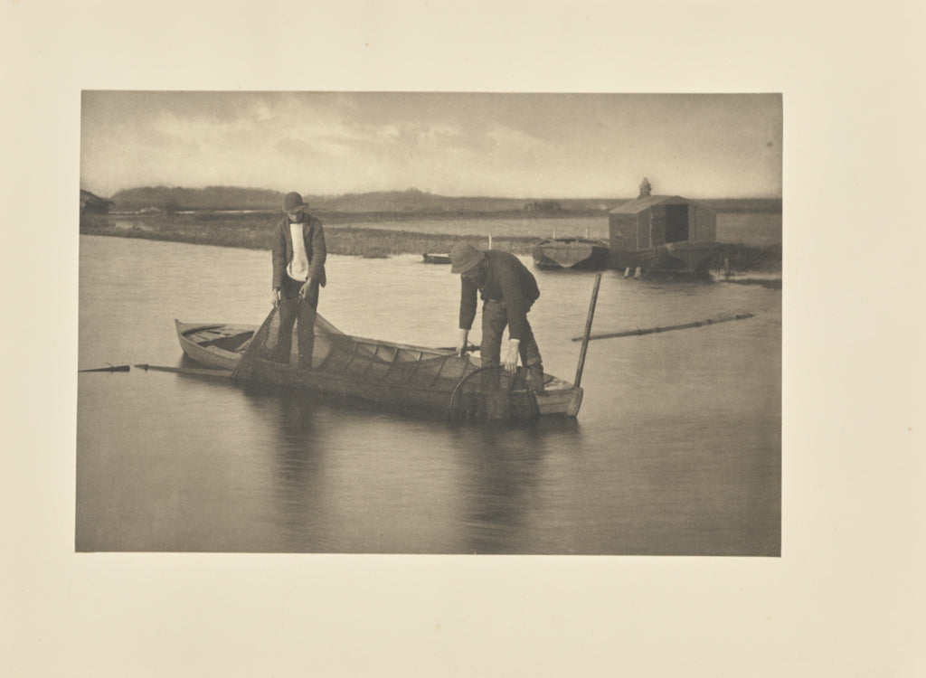 Peter Henry Emerson:Taking Up the Eel-Net, Poster Print Wall Art