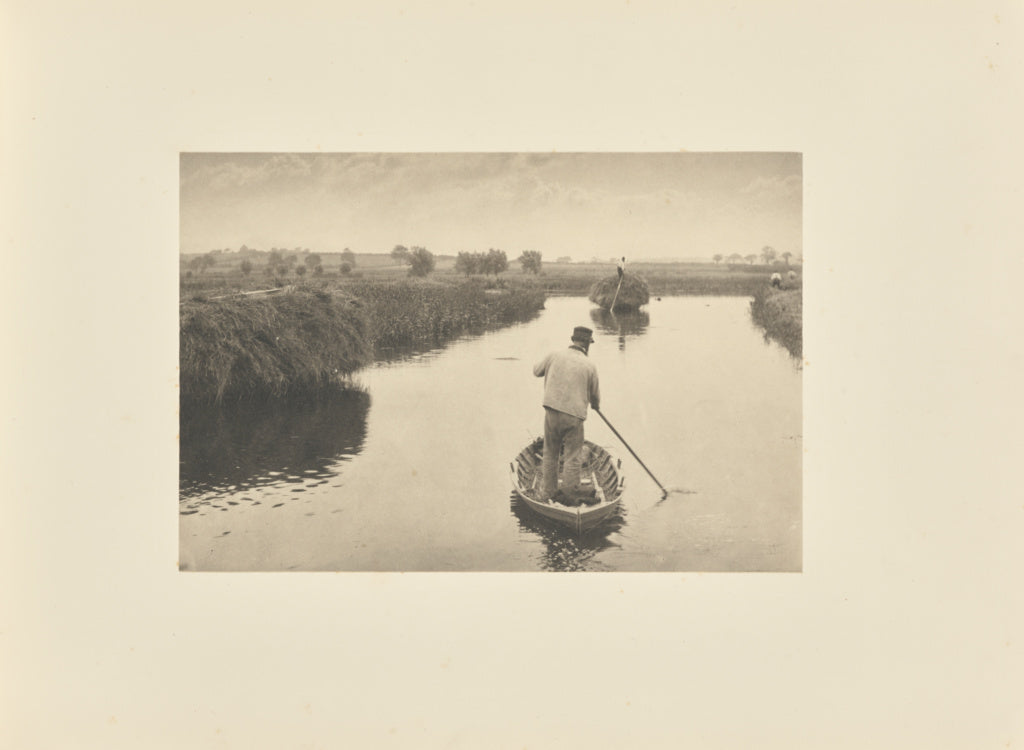 Peter Henry Emerson:Quanting the Marsh Hay, Poster Print Wall Art