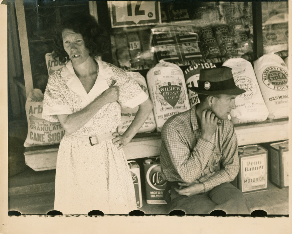Walker Evans:Main Street at Kingwood, West Virginia, Poster Print Wall Art