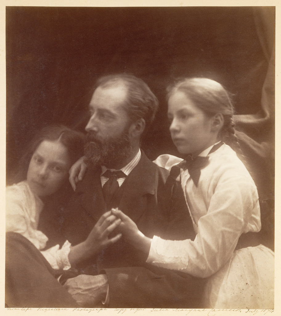 Julia Margaret Cameron:Charles Norman with His Daughters Ade,16x12"(A3)Poster