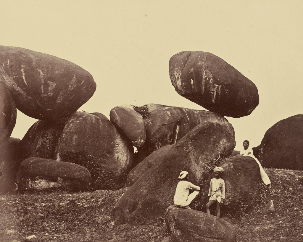 Unknown maker:The Black Rocks. Mutti Mahal. Jubblepore, Poster Print Wall Art