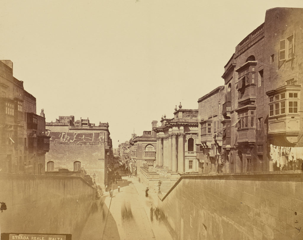 Horatio Agiuspossibly:Strada Reale, Malta, Poster Print Wall Art