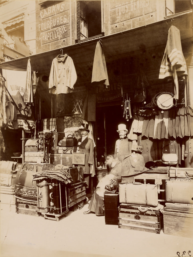 Eugène Atget:Boutique - rue du Petit Thomas, Poster Print Wall Art