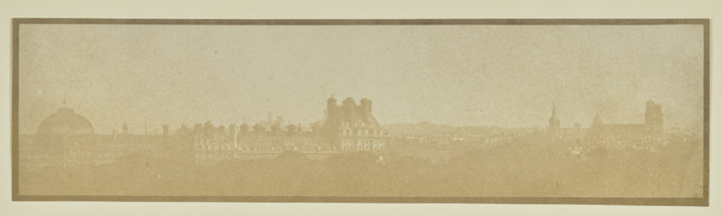 Hippolyte Bayard:[Panorama of Paris with Louvre and Tuilerie, Poster Print Wall Art