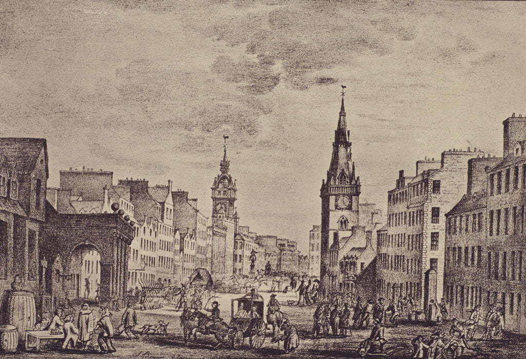 Thomas Annan:Trongate in the Olden Time., Poster Print Wall Art