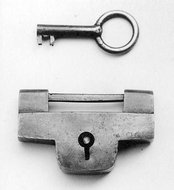 Lock and key 19th cent, Poster Print