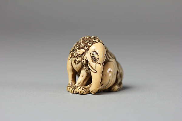 Netsuke of Seated Baku 19th cent, Poster Print