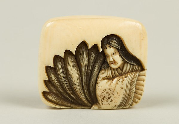 Netsuke of Nine-Tailed Fox 19th cent, Poster Print