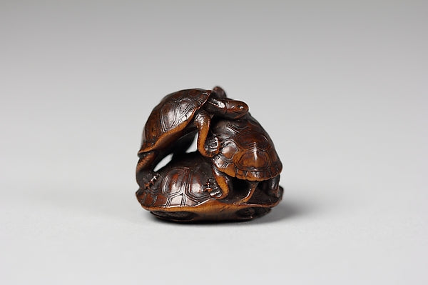 Netsuke of Three Turtles 18th cent,16x12"(A3) Poster