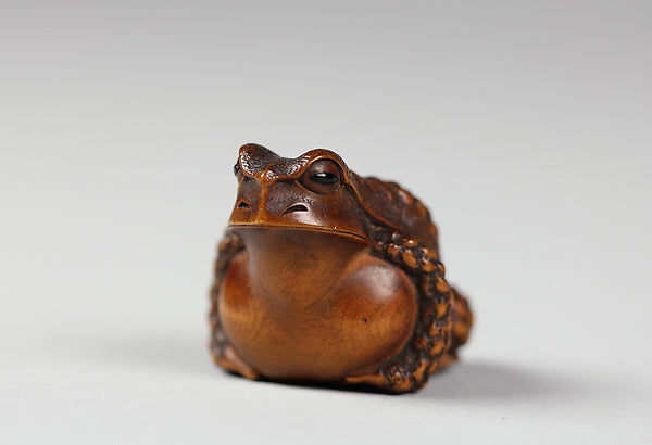 Netsuke of Frog 18th cent, Poster Print Wall Art